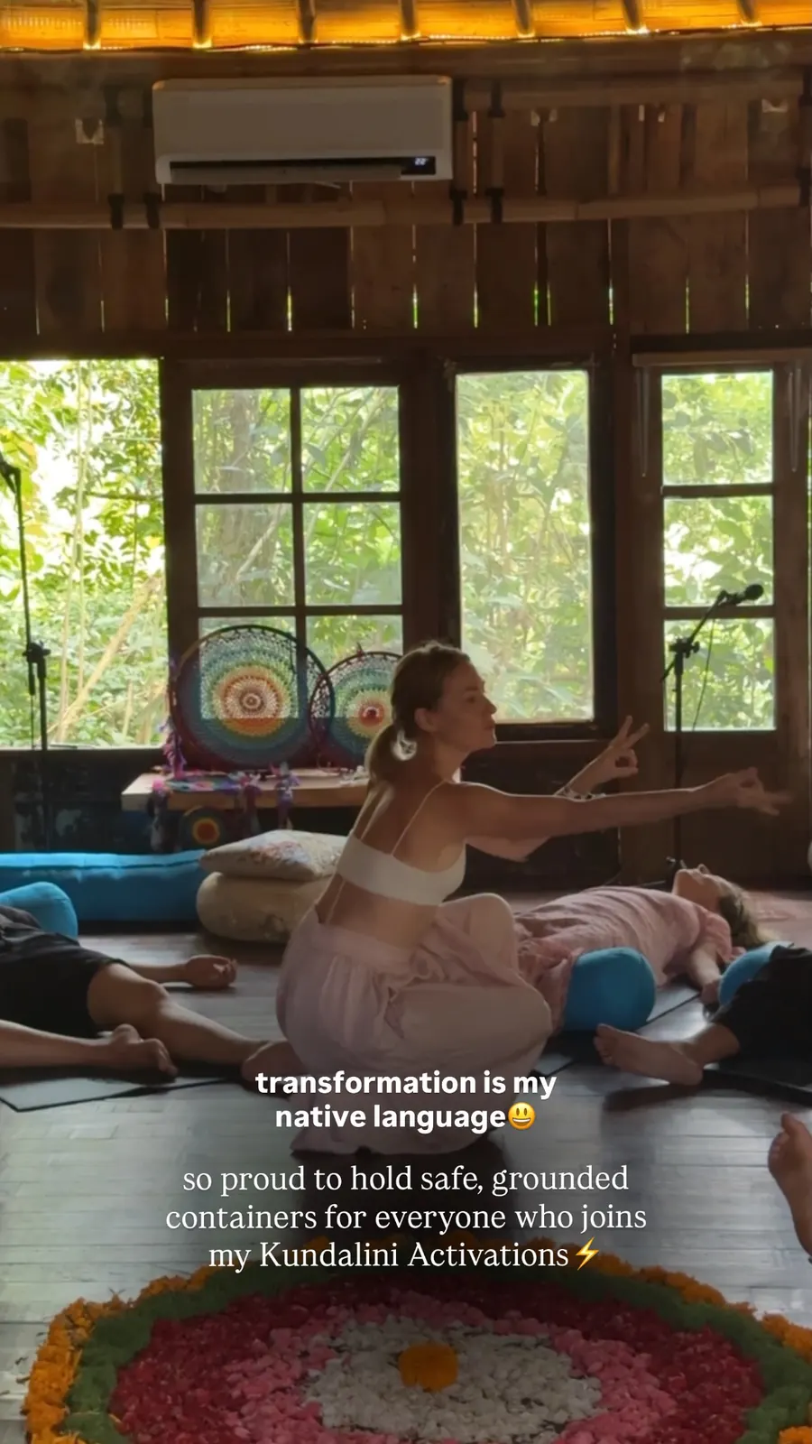 Message from a Kundalini Activation participant, shared by Alina