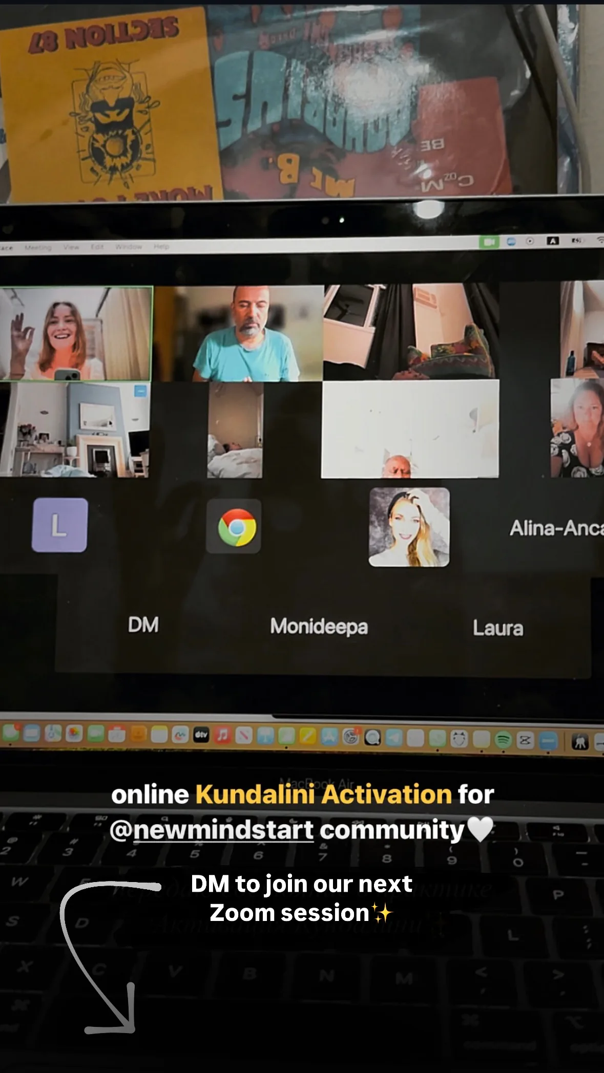 Message from a Kundalini Activation participant, shared by Alina