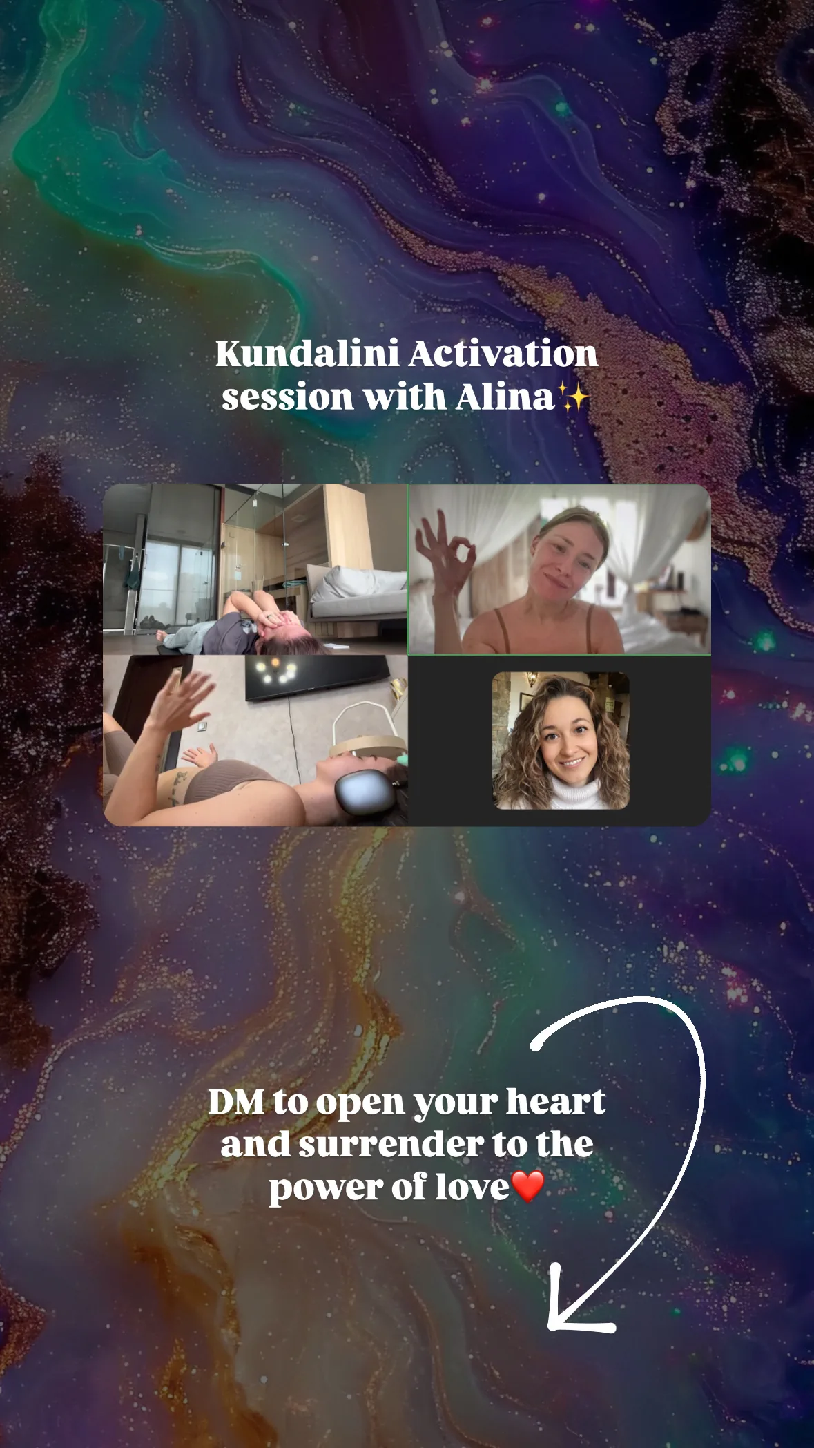 Message from a Kundalini Activation participant, shared by Alina