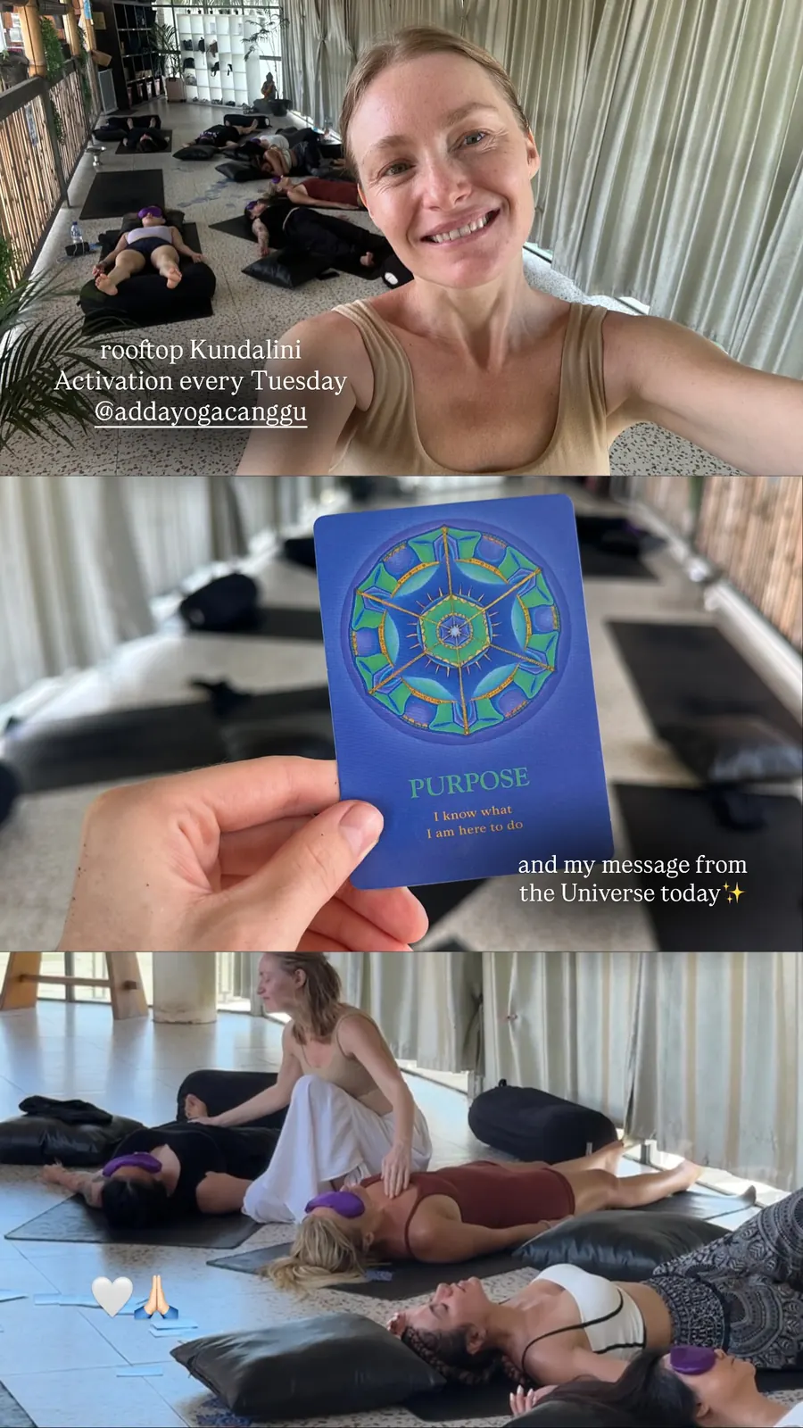 Message from a Kundalini Activation participant, shared by Alina
