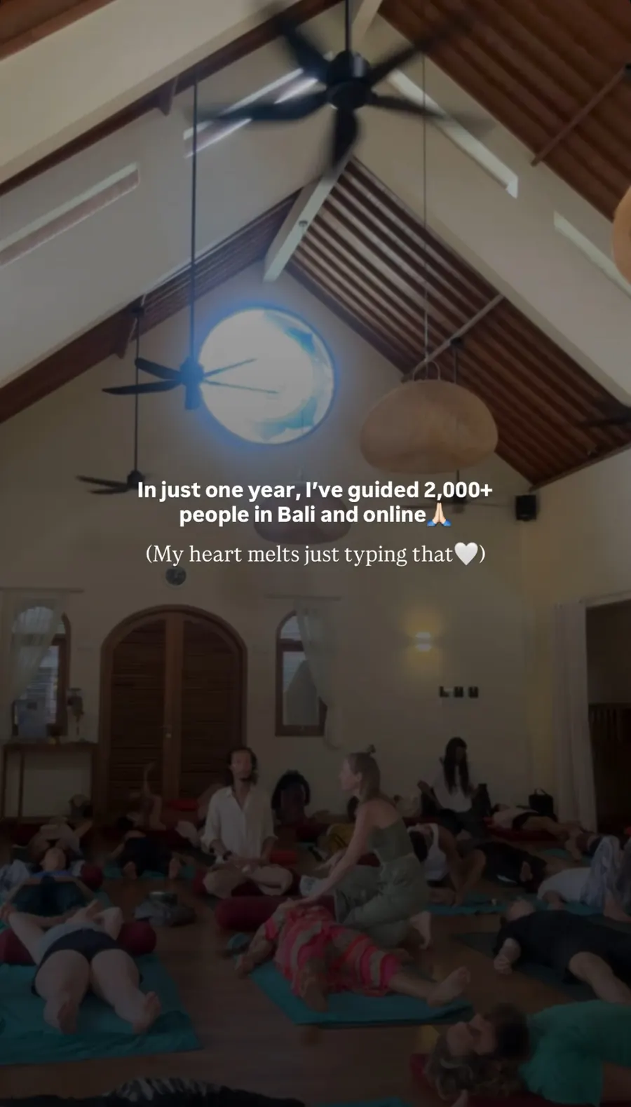 Message from a Kundalini Activation participant, shared by Alina