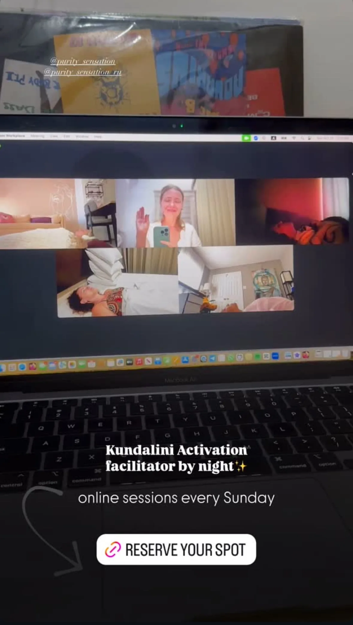 Message from a Kundalini Activation participant, shared by Alina