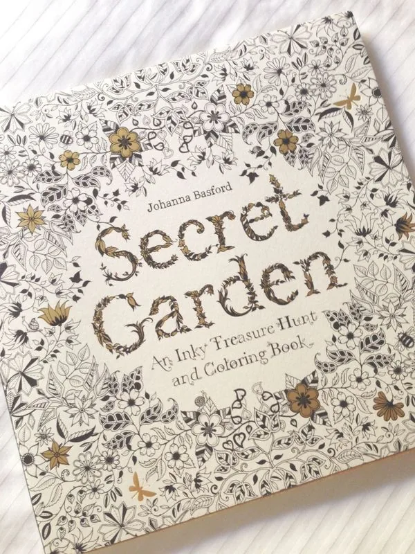 ‘Secret Garden: An Inky Treasure Hunt and Coloring Book’ by Johanna Basford, Best Adult Anti-Stress Coloring Books